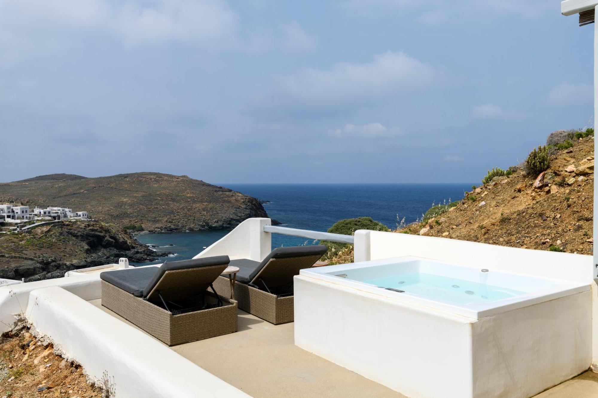 Mykonos Residence Villas & Suites Merchia Beach Exterior foto